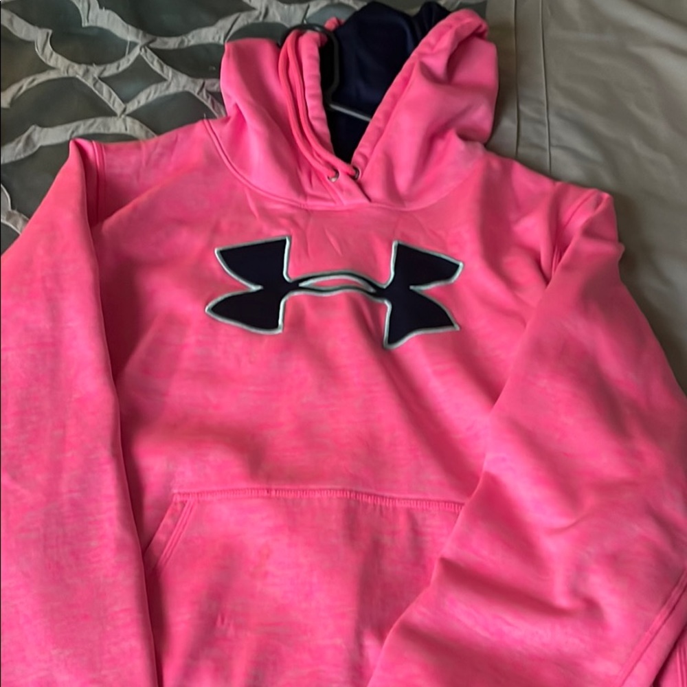 Bright pink hoodie